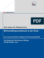 Wirtschaftsjounalismus in Der KRISE