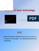 Timeline of Laser Technology