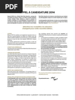 PHPA 2014 appel à candidature