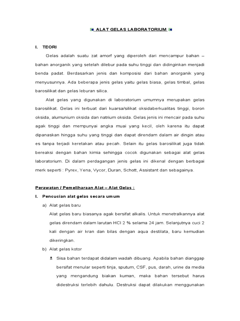 ALAT GELAS LABORATORIUM