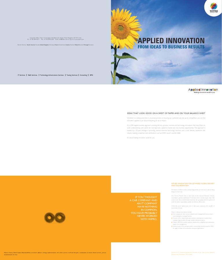 Applied Innovation Brochure | PDF | Lean Manufacturing | Innovation