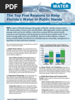 Download The Top Five Reasons to Keep Floridas Water in Public Hands by Food and Water Watch SN16792659 doc pdf