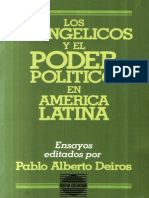 Pablo Deiros Los Evangelicos y El Poder Politico en America Latina