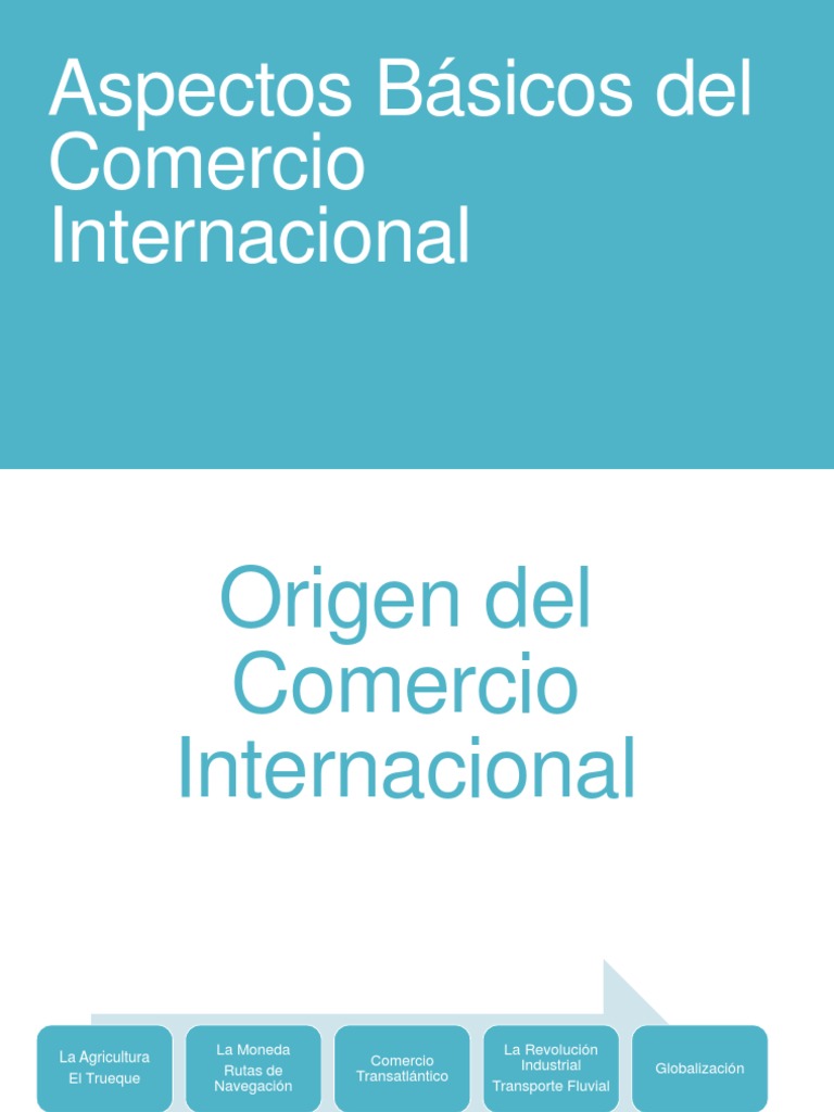 Aspectos Clave del Comercio Internacional | PDF | Comercio | El ...