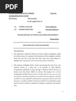 Download GROUNDS FOR JUDICIAL REVIEW THE QUEEN on the application of 1 PAMELA GELLER First Applicant 2 ROBERT SPENCER Second Applicant - and - THE SECRETARY OF STATE FOR HOME DEPARTMENT by Pamela Geller SN167946324 doc pdf