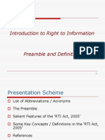 Introduction To Right To Information
