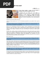 Viver do Evangelho - Como assim