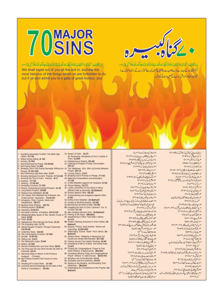 list-of-70-major-sins-in-islam-pdf-abrahamic-religions