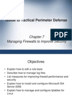 Tactical Perimeter Defense Managing a Firewall 