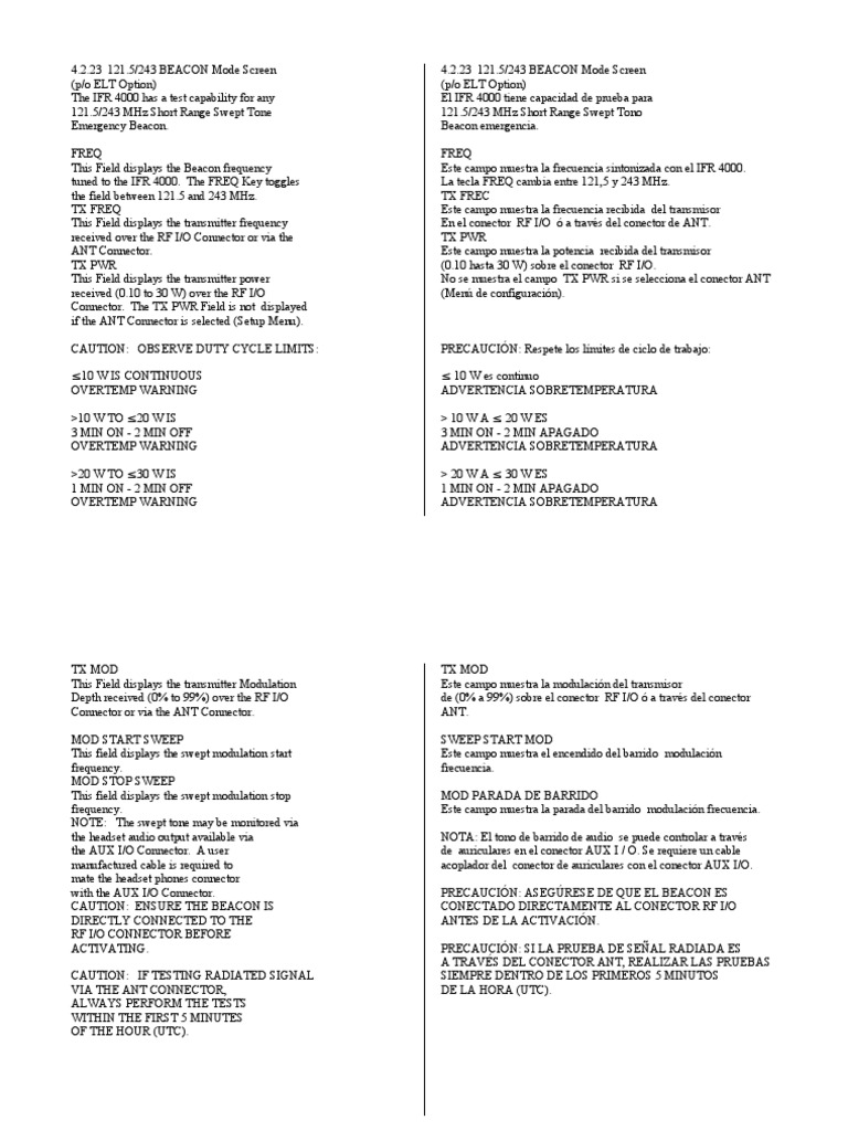 Ifr 4000 | PDF | Communications Protocols | Radio