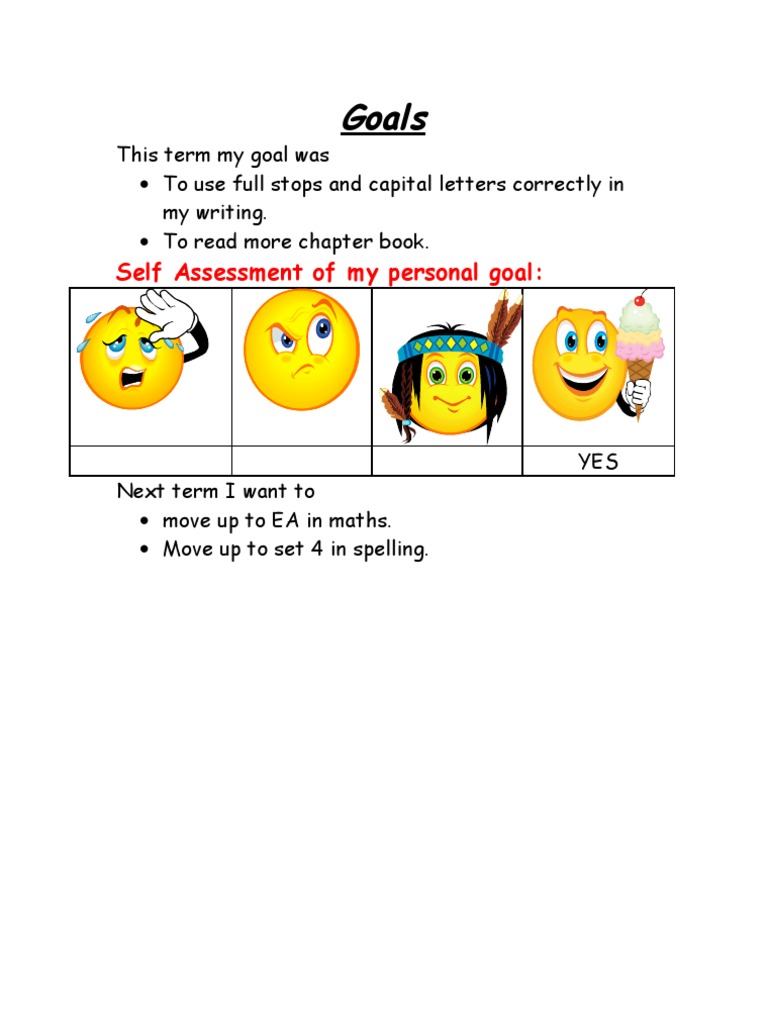 Term 2 Goals 09 | PDF