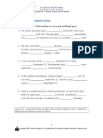 Worksheet 4.: Prepositions of Time