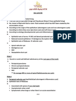 Jaw Cysts Answer Sheet