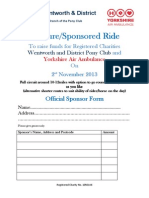 Osberton Sponsored Ride 2nd November 2013