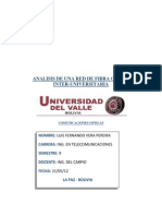 Analisis de Una Red de Fibra Optica Luis Vera