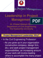 Leadership in Project Managetement. Construction Project Management