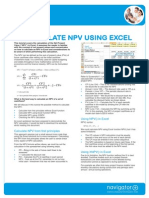 NPV Formula in Excel