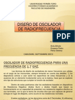 DISEÑO DE OSCILADOR de radiofrecuencia