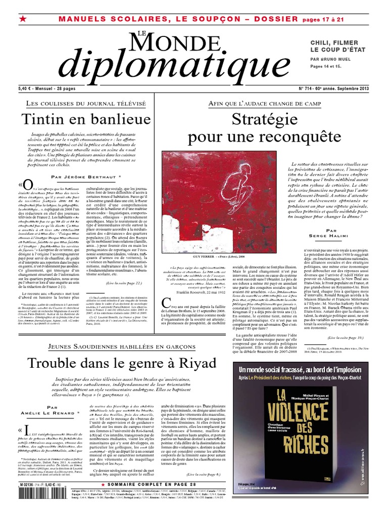 Le-Monde-diplomatique-2013-09.pdf | Retirement | Unesco