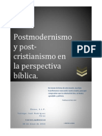 Postmodernismo y Post-Cristianismo... 1