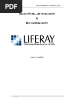 Liferay Authorization Role Management