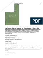 Its Generation and Use, by Babcock & Wilcox Co. 1