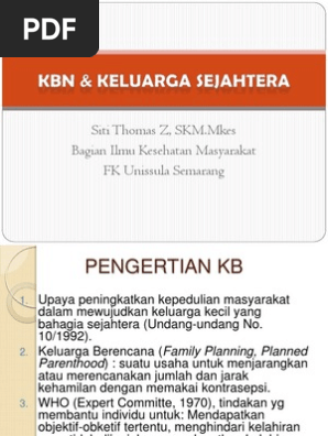 Kb Keluarga Sejahtera Pdf