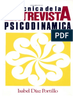 54243640 Tecnicas de La Entrevista Psicodinamica Isabel Diaz Portillo