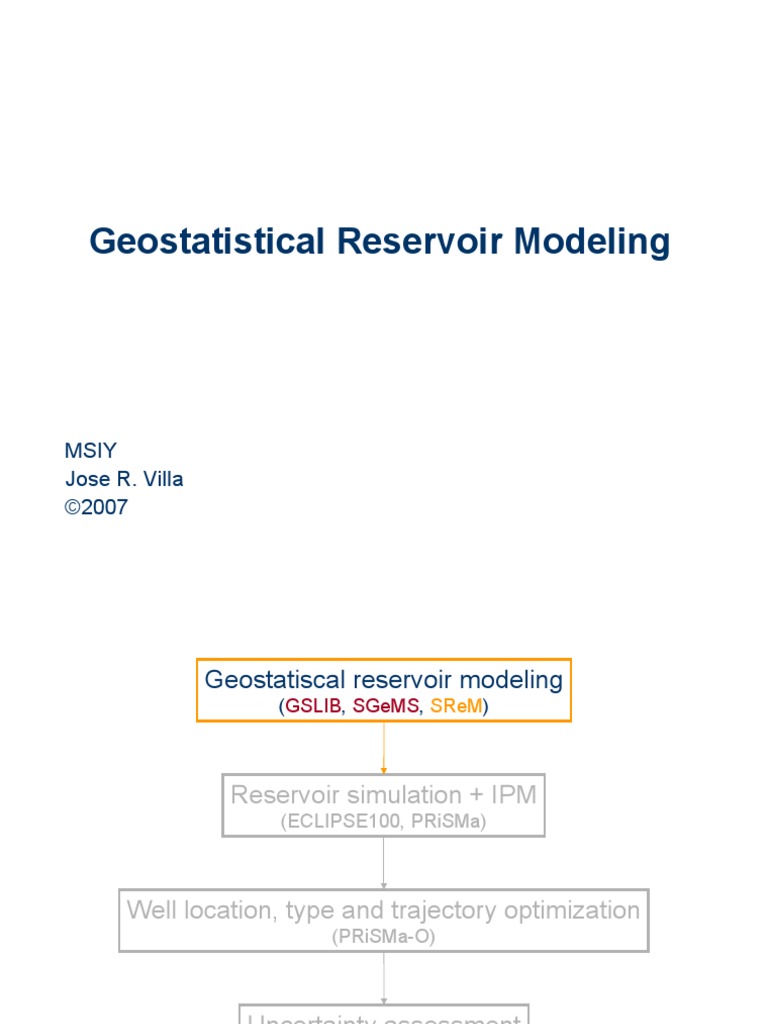 Geostatistical Reservoir Modeling | PDF | Quantile | Probability Theory