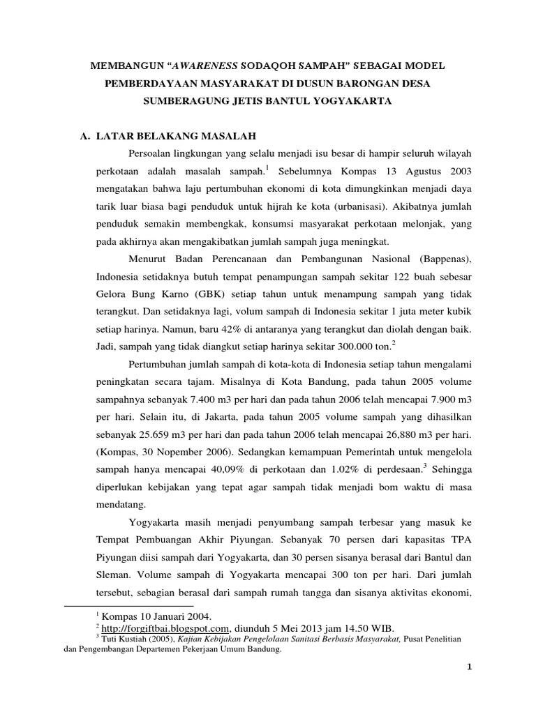 Proposal Pemberdayaan Masyarakat