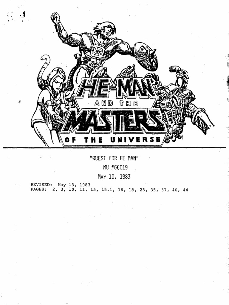He-Man and The Masters of The Universe 019 - Quest For He-Man | PDF
