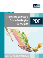 Carta Geologica de Mexico 2007