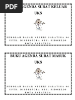 Buku Agenda Surat Keluar (Administrasi UKS)