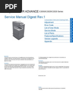 Canon imageRUNNER ADVANCE C2030/C2025/C2020 Series Service Manual Digest