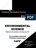 environmental Science CAPE syllabus