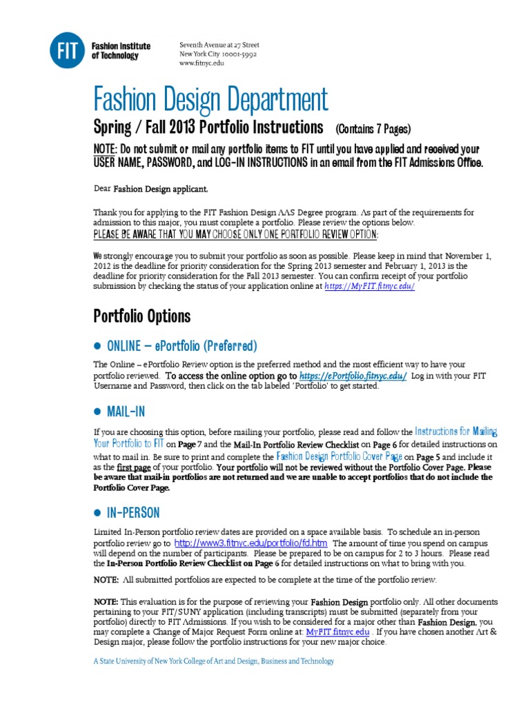 Fit Fashion Design Curriculum _ Technical Design BS Degree Program – HZVOF