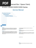 Canon Network (Advanced Box / Space Client) iR ADV C2030/C2025/C2020 Series Service Manual