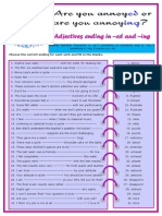 Participial Adjectives