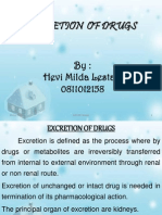 Hevi Milda Lestari (0811013158) - Excretion of Drug