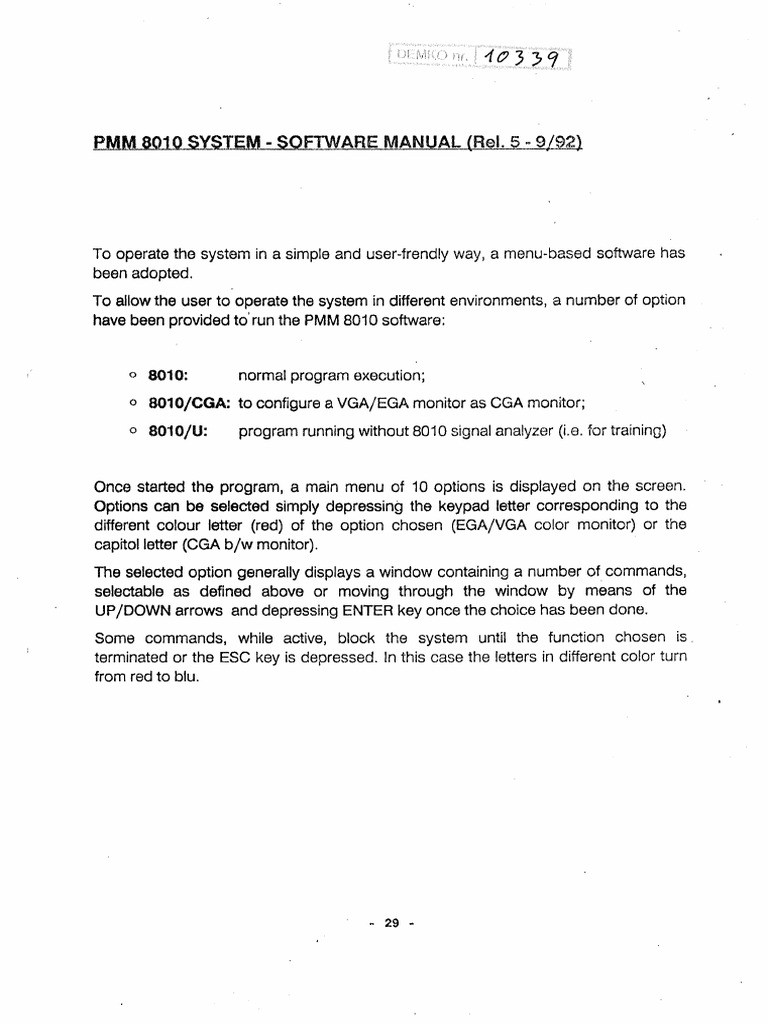 PMM 8010 SW Manual | Download Free PDF | Electromagnetic Interference ...