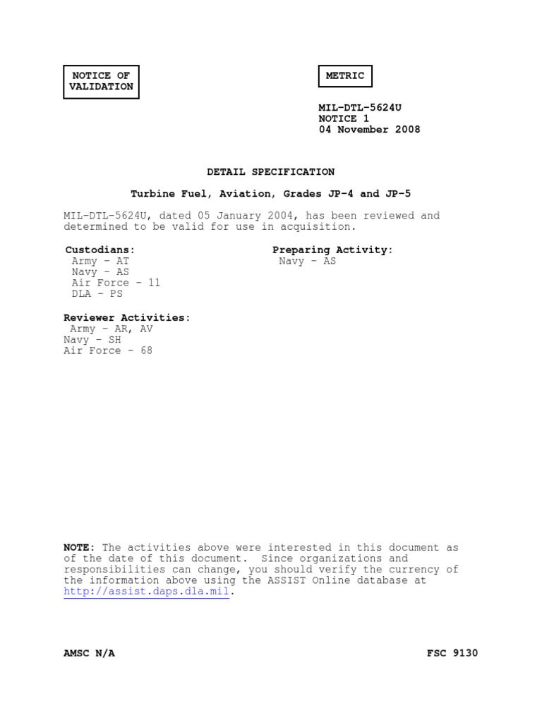 Aircraft Fuel JP 4 PDF