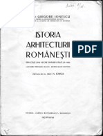 Istoria Arhitecturii Romanesti