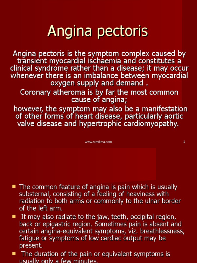 Angina Pectoris PDF | PDF | Angina Pectoris | Coronary Artery Disease