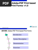 Adobe Print Base Forms