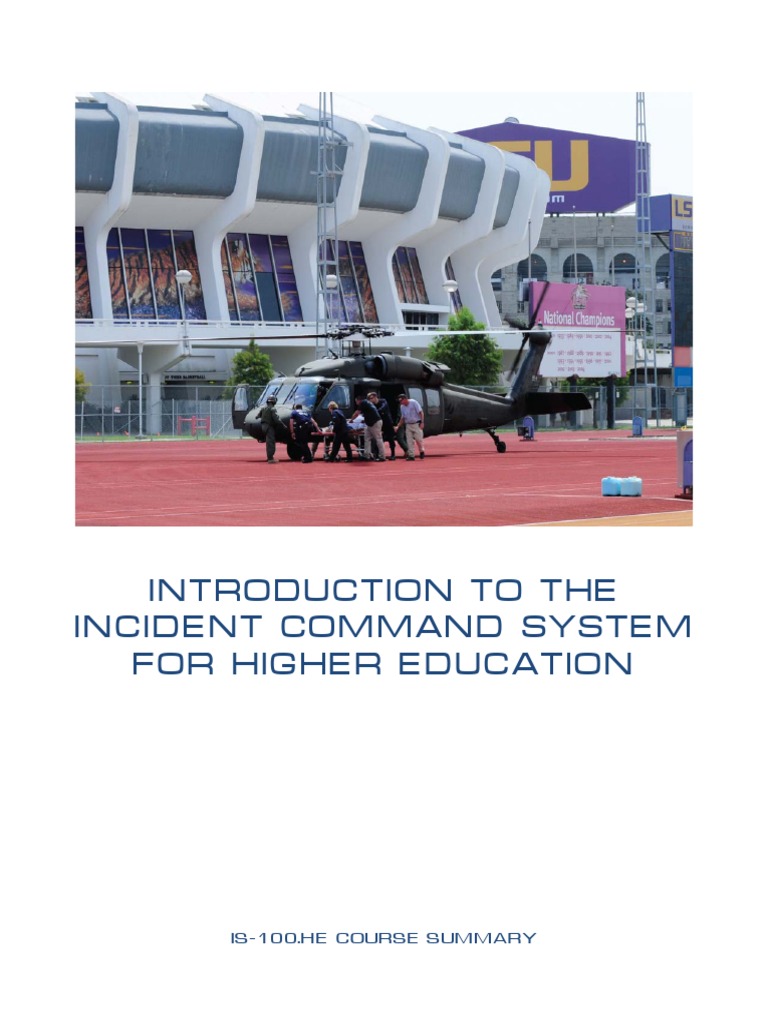ICS for Campus Safety in Higher Ed | PDF | Incident Command System ...
