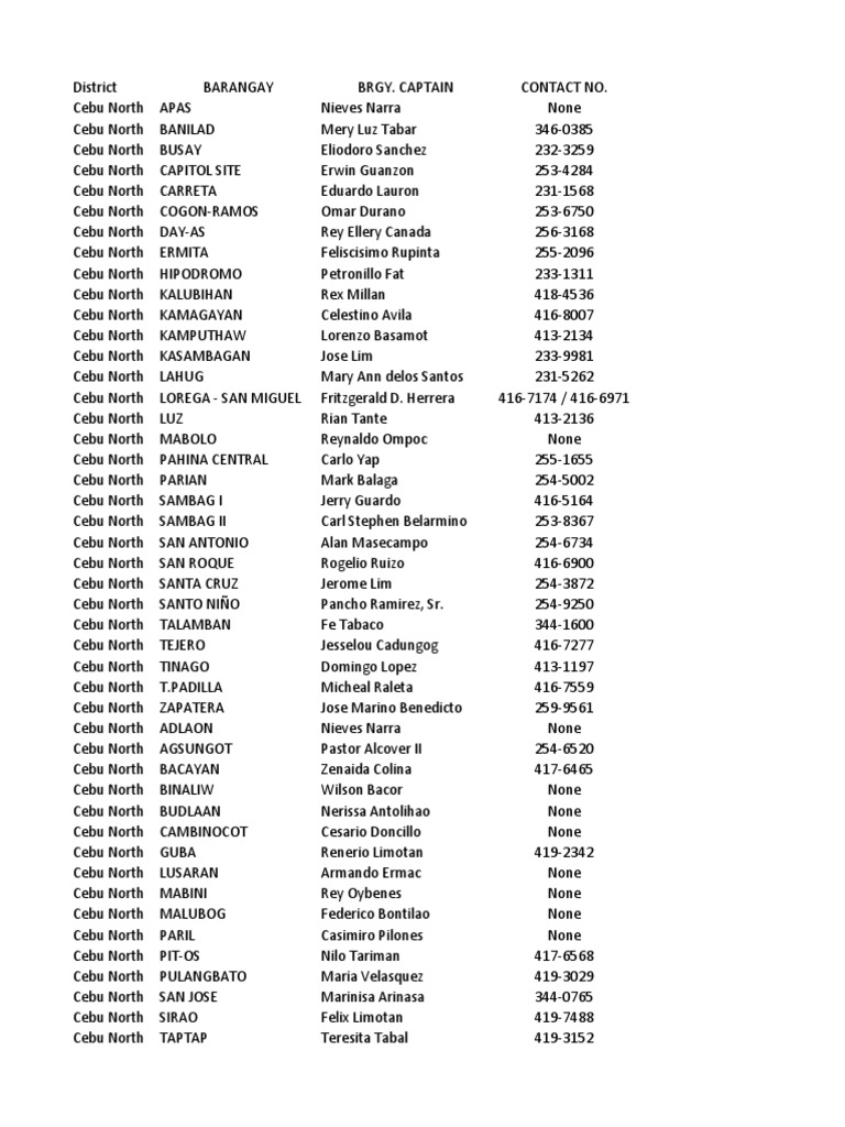 Cebu City Barangays Sports