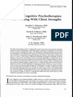 Hope in Cognitive Psychotherapies