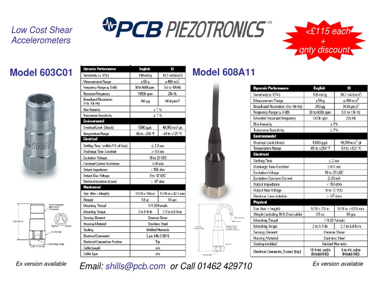 Affordable Shear Accelerometers for Sale | PDF