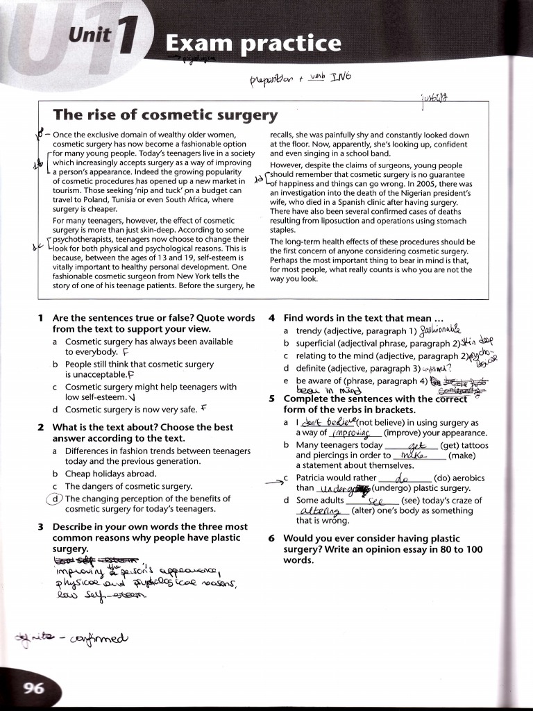 Selectividad Exam Practice and Writing Reference PDF Detective