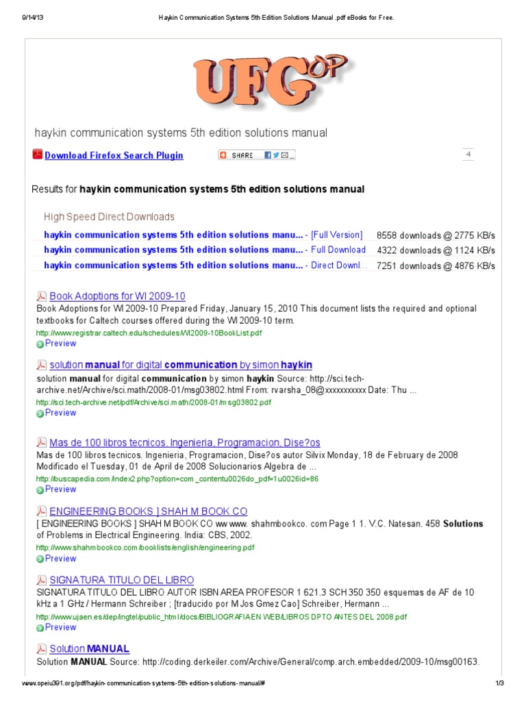 Communication Systems Engineering Solutions Manual
